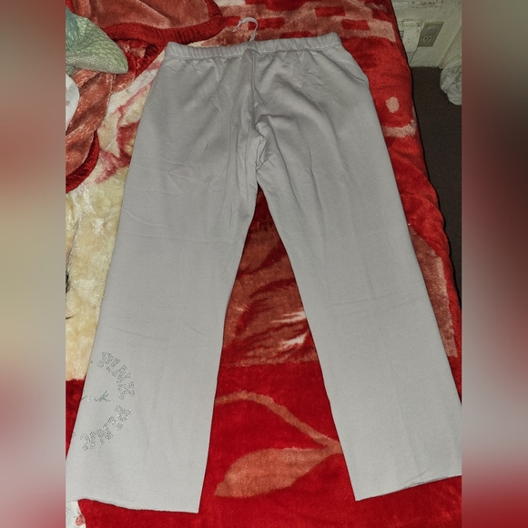 Vs pink bling boyfriend sweatpants, size large. NWT. - Picture 6 of 14